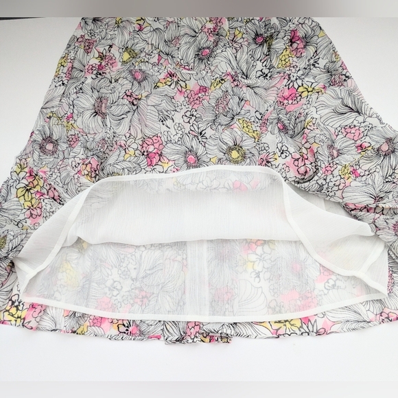 Tommy Hilfiger Women's (Size 6) Multicolored Floral Pleated Flowy A-Line Skirt - Picture 8 of 15